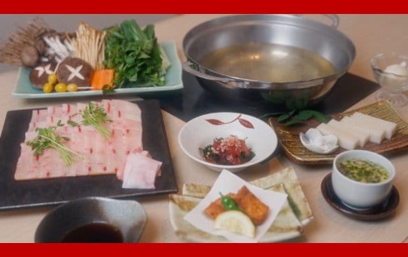 名物鮪しゃぶしゃぶを更に引き出すコース料理⭐︎
