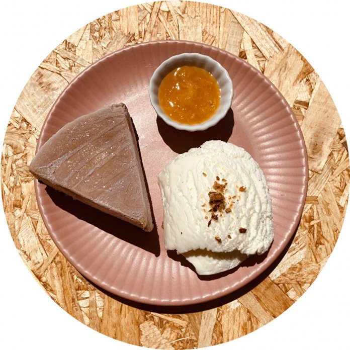 チョコレートレアチーズケーキ