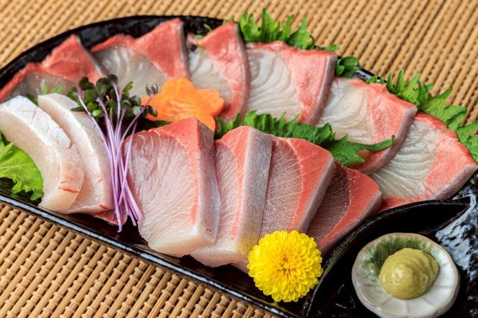 刺身としゃぶしゃぶ