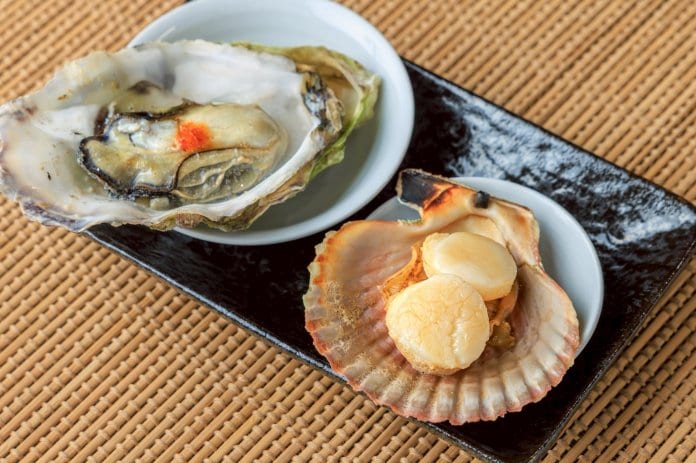 あっぱ貝と渡利牡蠣