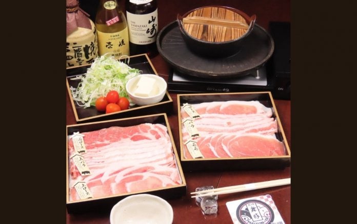 舞豚しゃぶしゃぶ。焼きしゃぶ食べ比べ