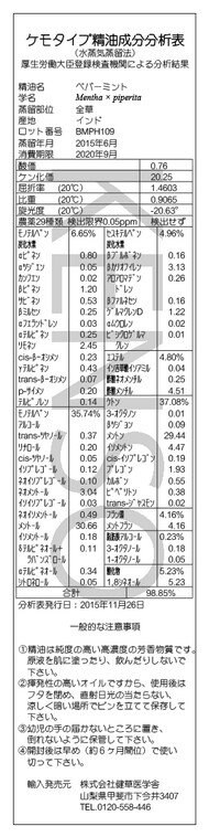 ペパーミント精油 プラナロム社 ケモタイプ精油 安心 アロマテラピーの