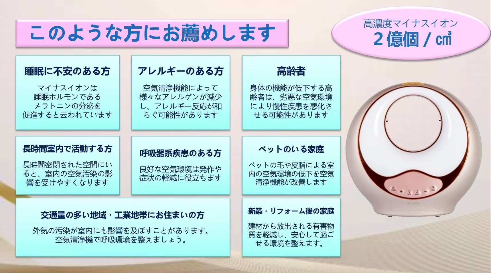 OlyLife A9 BamaAir オリーライフ 空気清浄機/イオン発生器 OlyLife A9