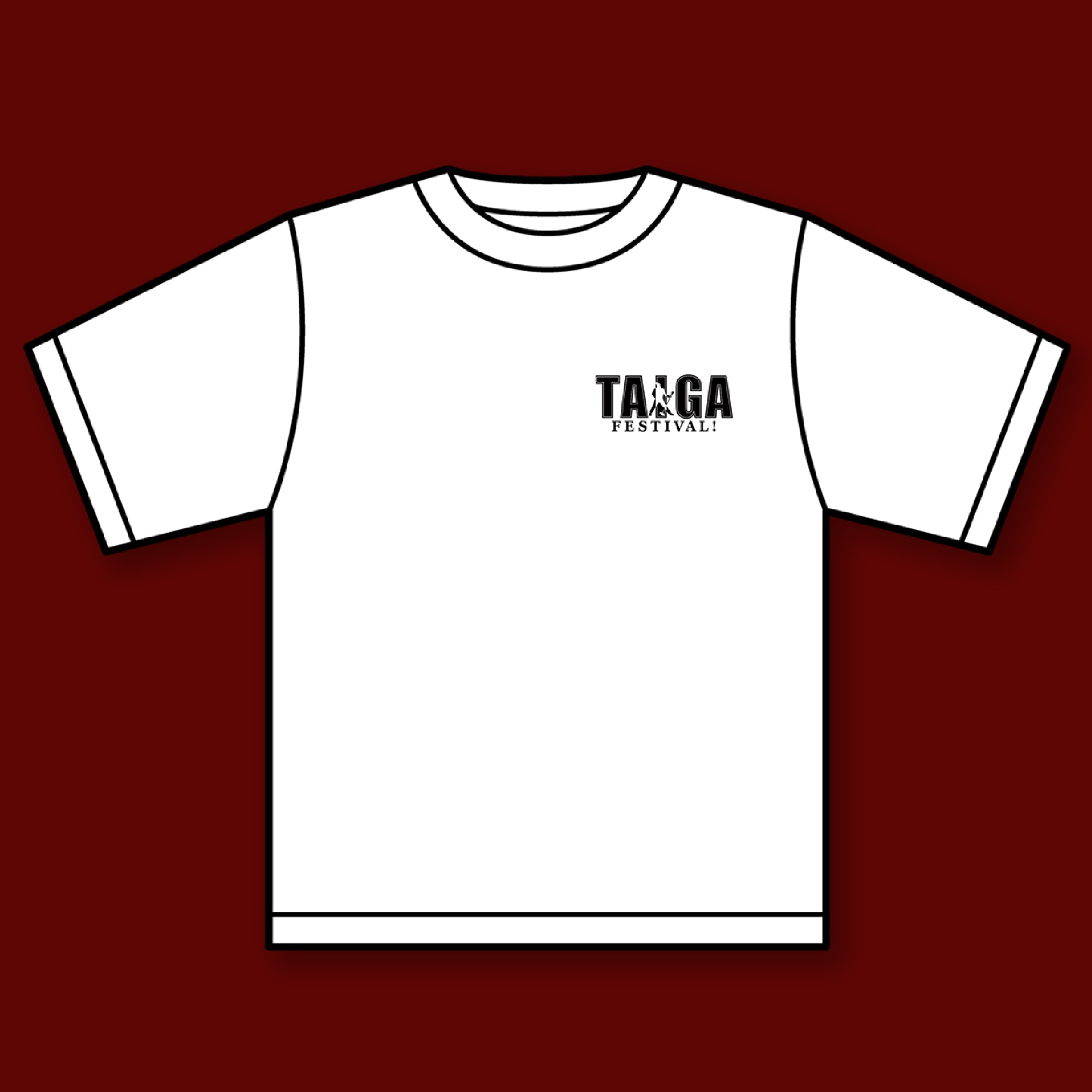 TAIGAフェス2022 Tシャツ ※白/黒2色【白】