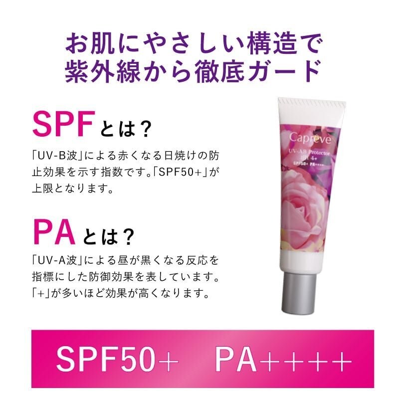 顔用日焼け止め 美容クリーム カプレーブUV-ABプロテクターリフト4+（30g）