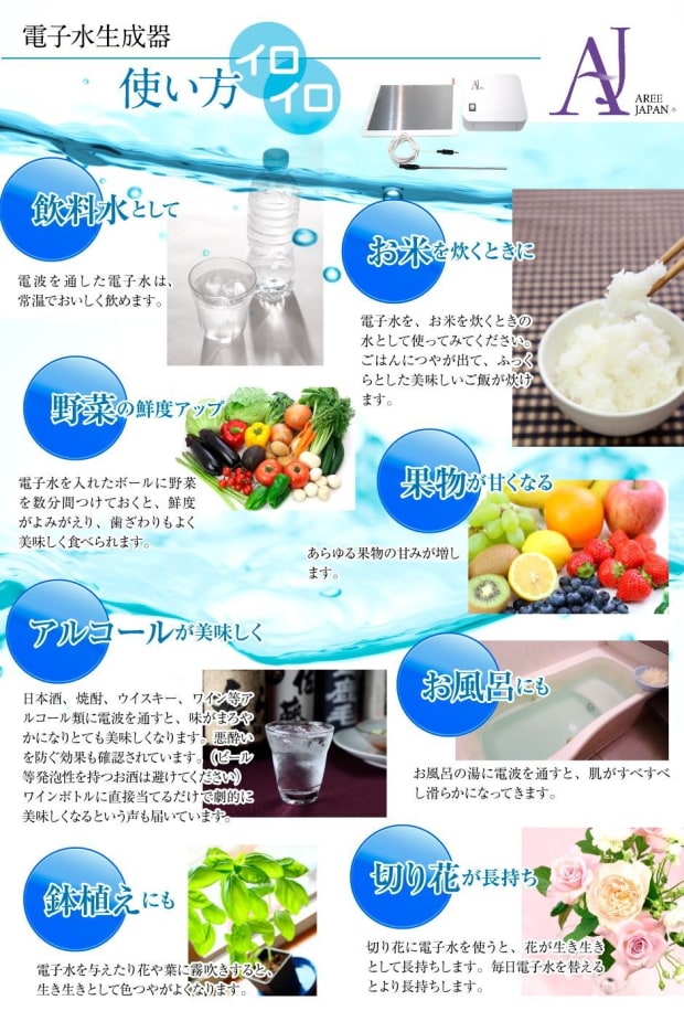 電子水生成器AREE(アレー)】 フィルターなし＆持ち運びOK！超エコで
