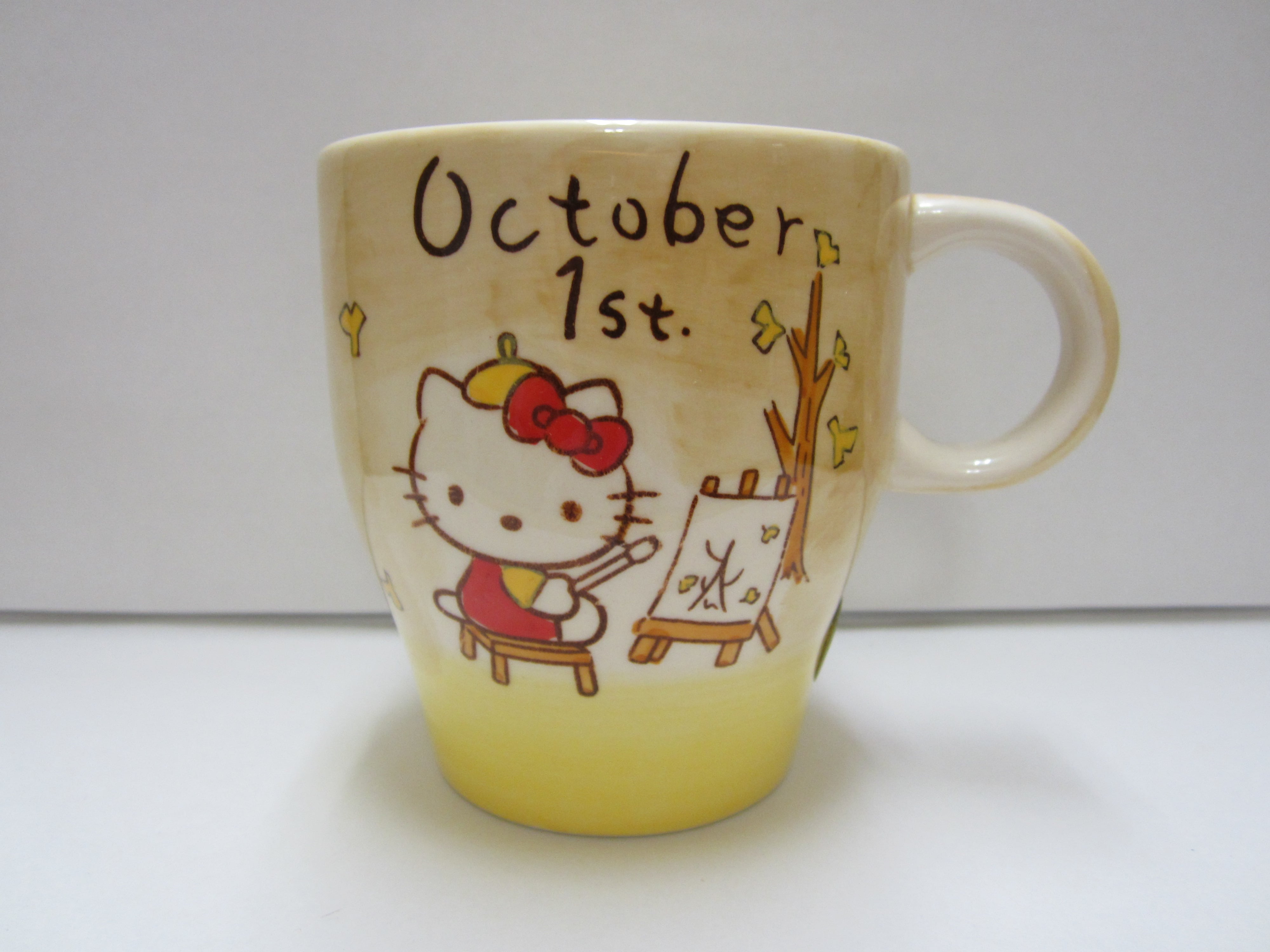 在庫限り!!!】ハローキティ バースデーマグ 10月1日 てんびん座
