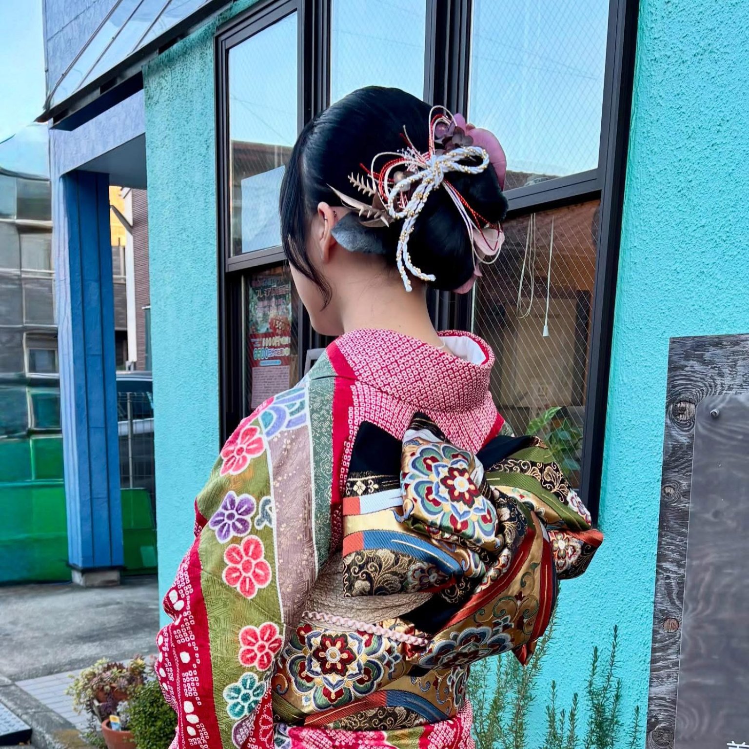 成人式ご予約　 京都着物友禅様優待券　[着付け・ヘアセット・メイク]