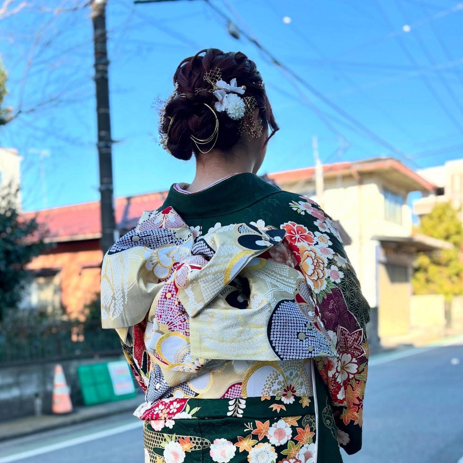 成人式ご予約　 京都着物友禅様優待券　[着付け・ヘアセット・メイク]