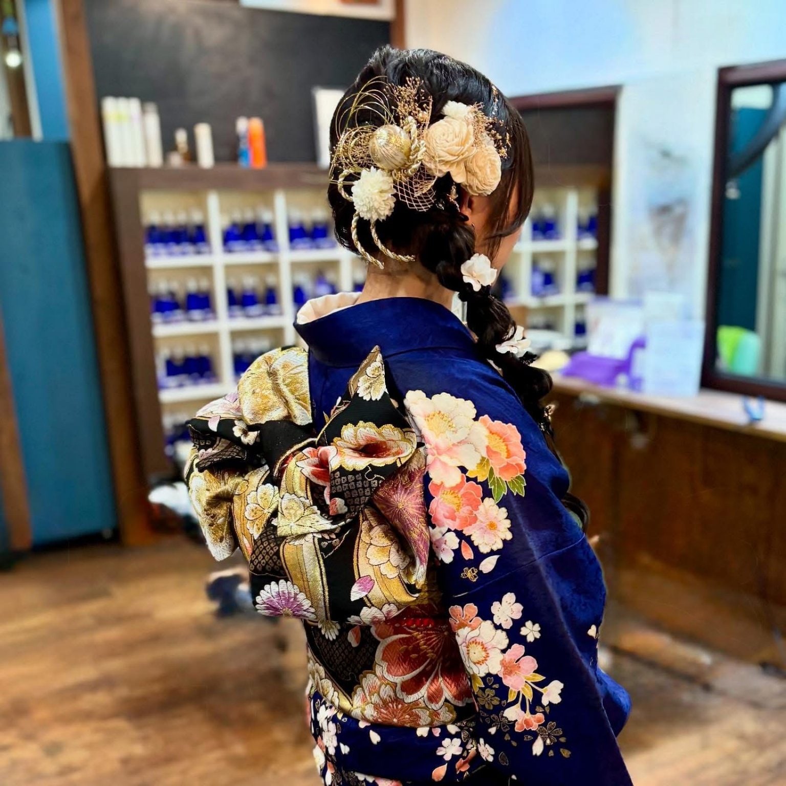 成人式ご予約　 京都着物友禅様優待券　[着付け・ヘアセット・メイク]