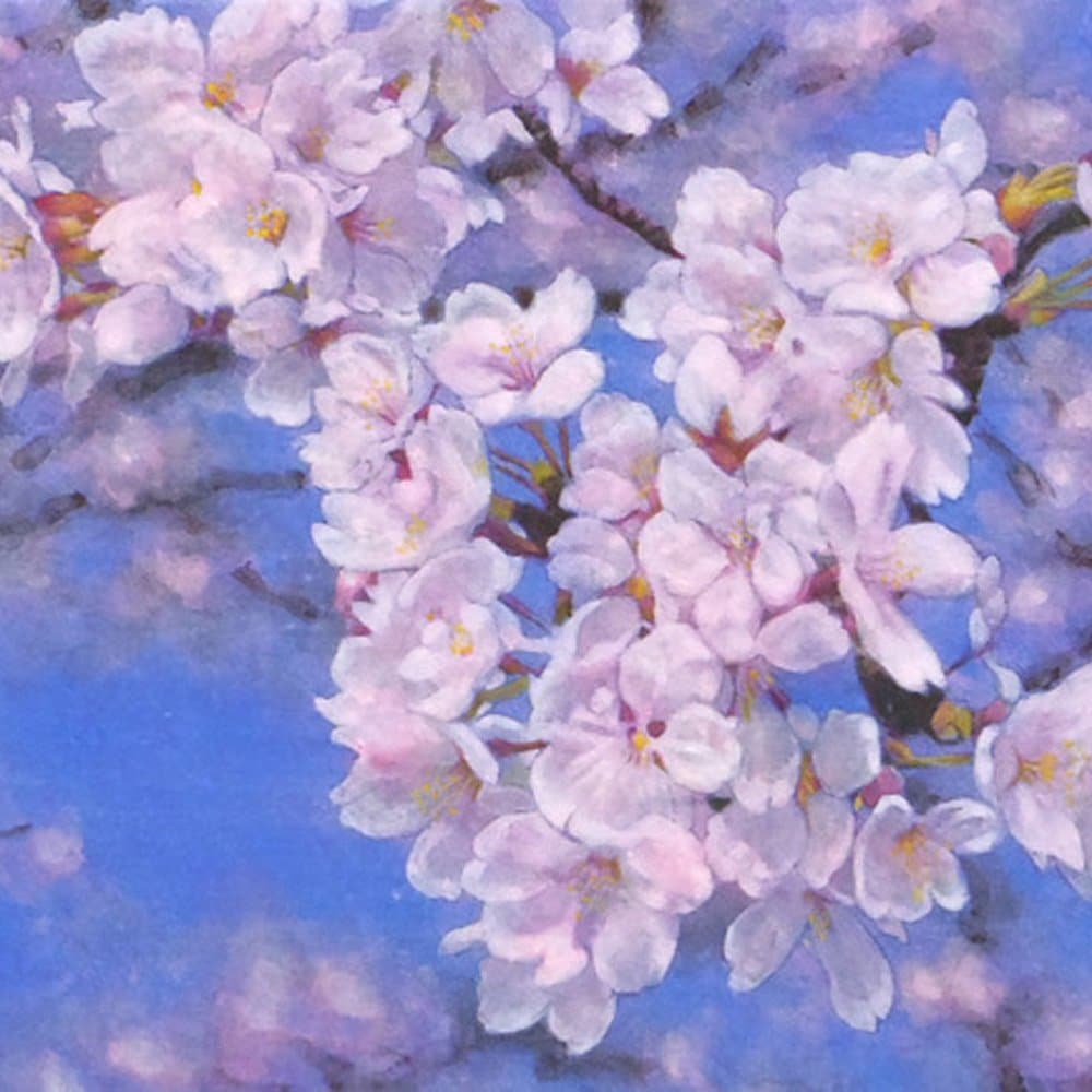 日本画】佐藤宏三画伯 「桜花」No.2