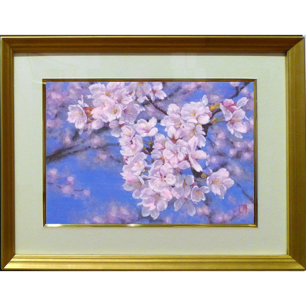 日本画】佐藤宏三画伯 「桜花」No.2
