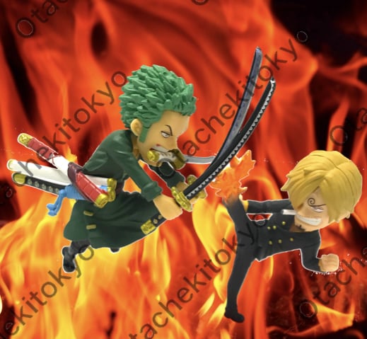 ジャンプ50周年ワールドコレクタブルフィギュア ワンピース ゾロ＆サンジ