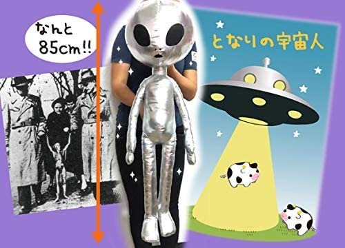 となりの宇宙人 でか BIG オーロラグレイ ぬいぐるみ