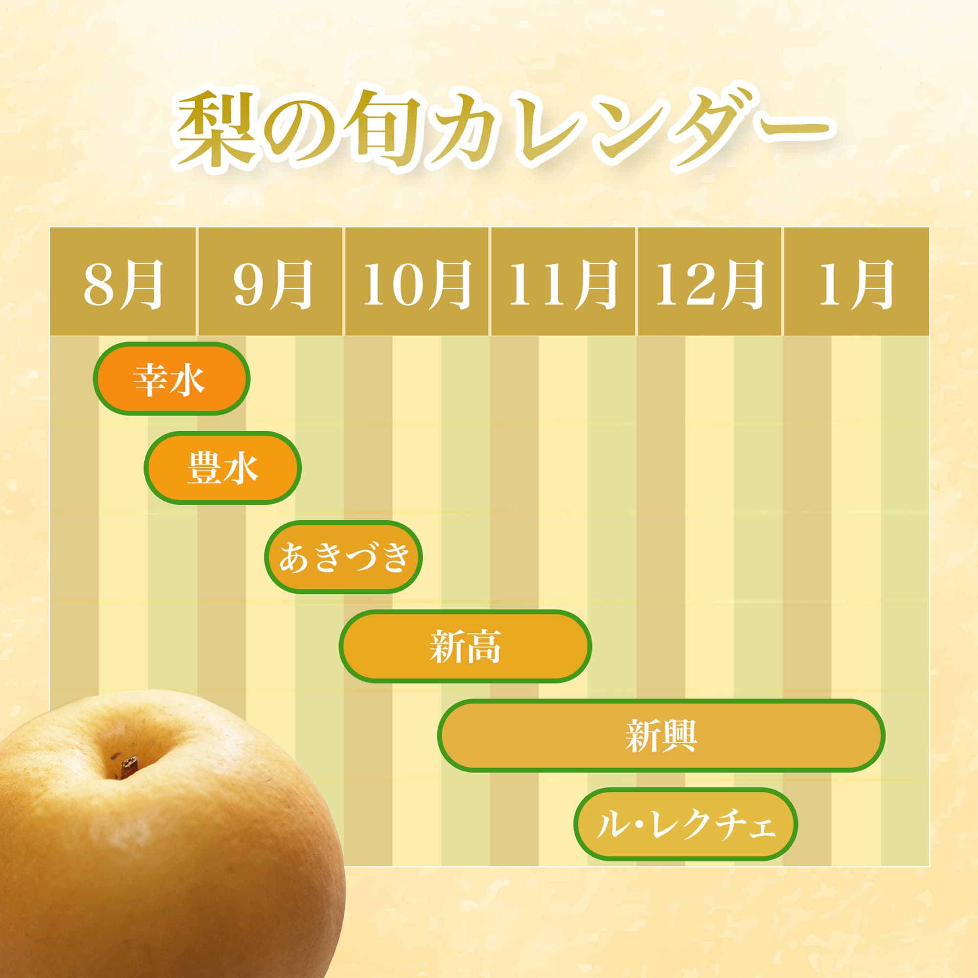 1kg・約2~4個入】新潟県産豊水梨|甘さと酸味の