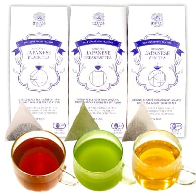 【人気】Tea Bags｜Japanese Organic Tea Set｜国産オーガニックティー3種または1種3袋セット｜ティーバッグ｜大切な人への贈り物にも。｜HYDRAL YOGA TEA