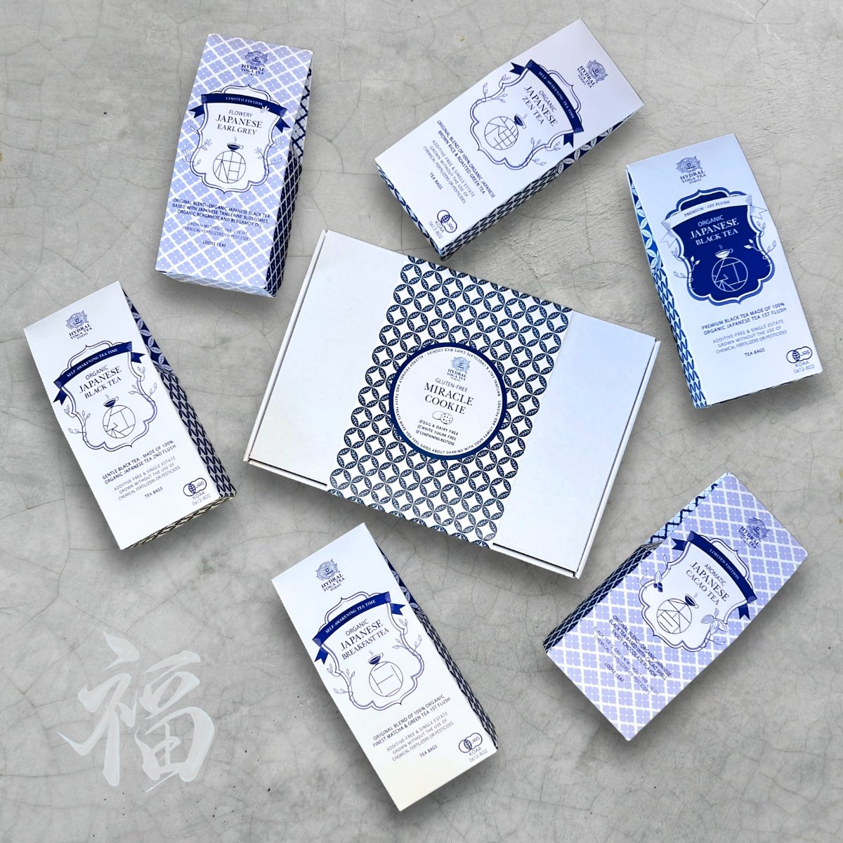 少量再入荷【送料込み・高ポイント】Japanese Organic Tea Perfect Set オーガニックティー全6種&ミラクルクッキー1箱セット｜ティーバッグタイプ｜福BOX入り