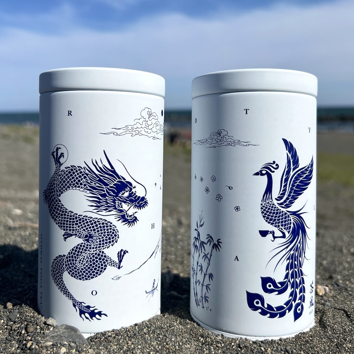 記念・限定缶｜龍神・鳳凰の保存缶 1缶 (空)｜HYDRAL YOGA TEA × 茶凰