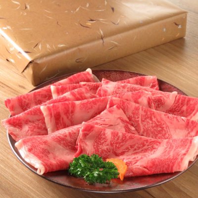 A5黒毛和牛雌牛サーロインしゃぶしゃぶ500g 闘牛門ギフトセット