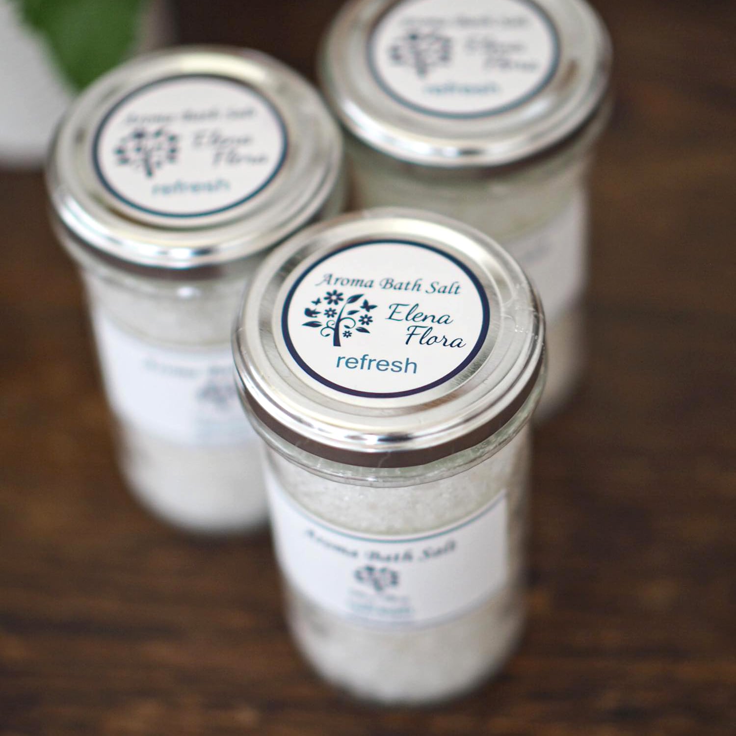 アロマバスソルト【柑橘系＊リフレッシュ】ボトル