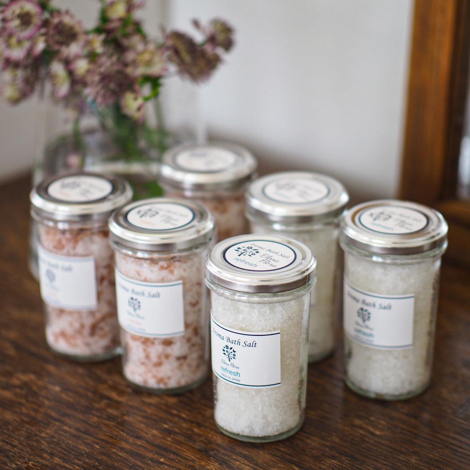 アロマバスソルト【柑橘系＊リフレッシュ】ボトル