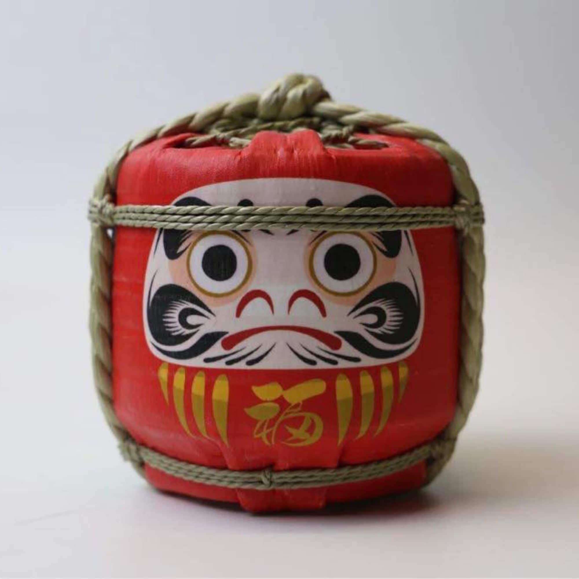 千古乃岩 辛口純米酒 ミニ菰樽 300ml（達磨：赤）