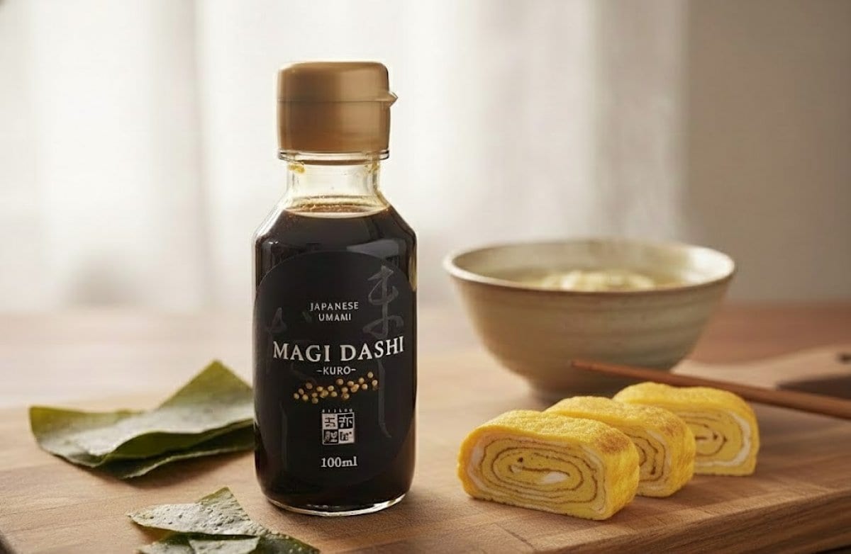 ◎ヴィーガン対応 ◎めんつゆ MAGI DASHI -マジダシ- 100%植物性万能つゆ 100cc◎ヴィーガンということを忘れるほどの美味しさ◎釜めし･煮物の味付けにも◎動物性原料、着色料、香料不使用◎