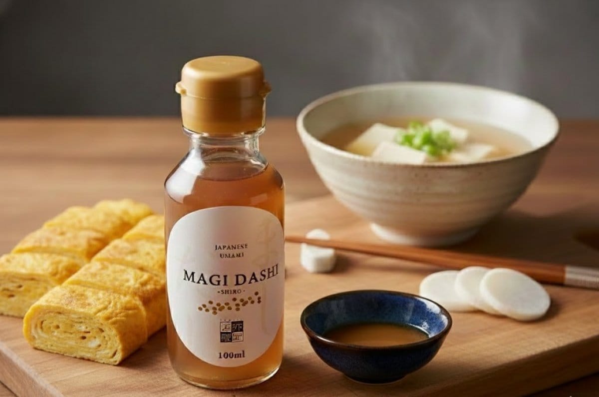 ◎ヴィーガン対応 ◎白だしタイプ  MAGI DASHI -マジダシ- 100%植物性 100cc◎希釈タイプ：水やお湯で割るだけで簡単にプロの味が作れる万能白だし◎動物性原料、着色料、香料不使用◎