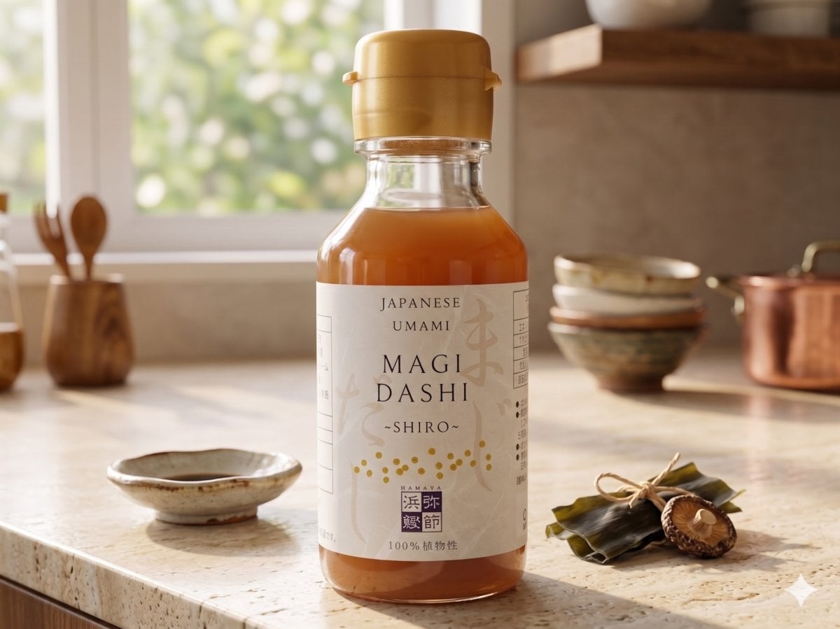 ◎ヴィーガン対応 ◎白だしタイプ  MAGI DASHI -マジダシ- 100%植物性 100cc◎希釈タイプ：水やお湯で割るだけで簡単にプロの味が作れる万能白だし◎動物性原料、着色料、香料不使用◎