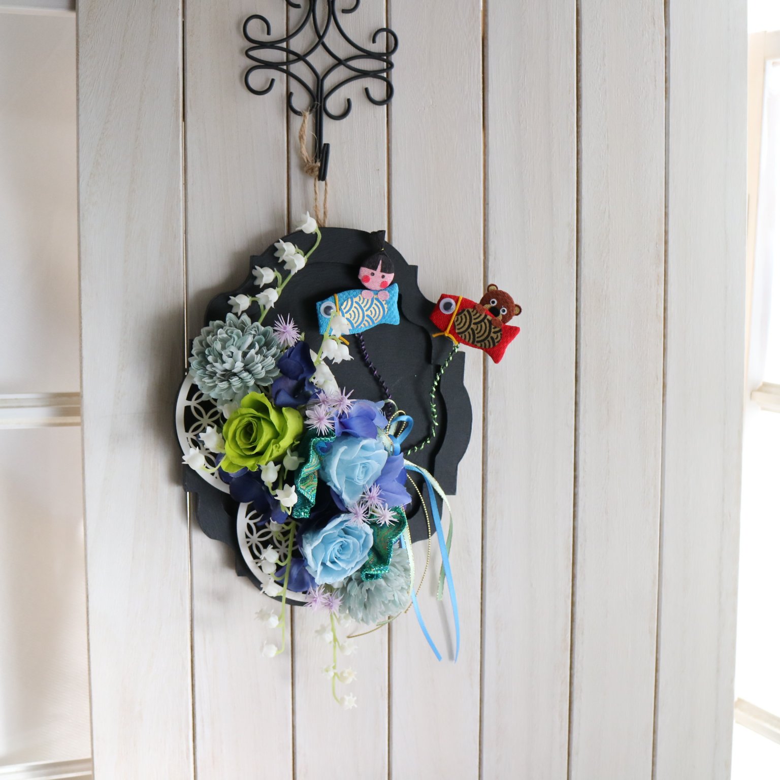 【2024年4月レッスン】端午の節句をイメージした「こいのぼりアレンジ」東京|八王子|フラワー通販ショップ&レッスン|スターリリーフラワーズ