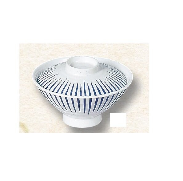 メラミン食器】とくさシリーズ 飯茶椀 身・蓋セット E-4A/E-4B