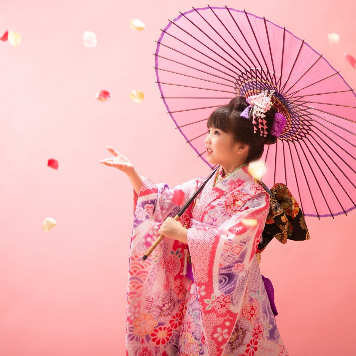 【 ミナヨの衣装レンタルあり！スタジオ撮影のみプラン 】7歳向け・七五三記念撮影