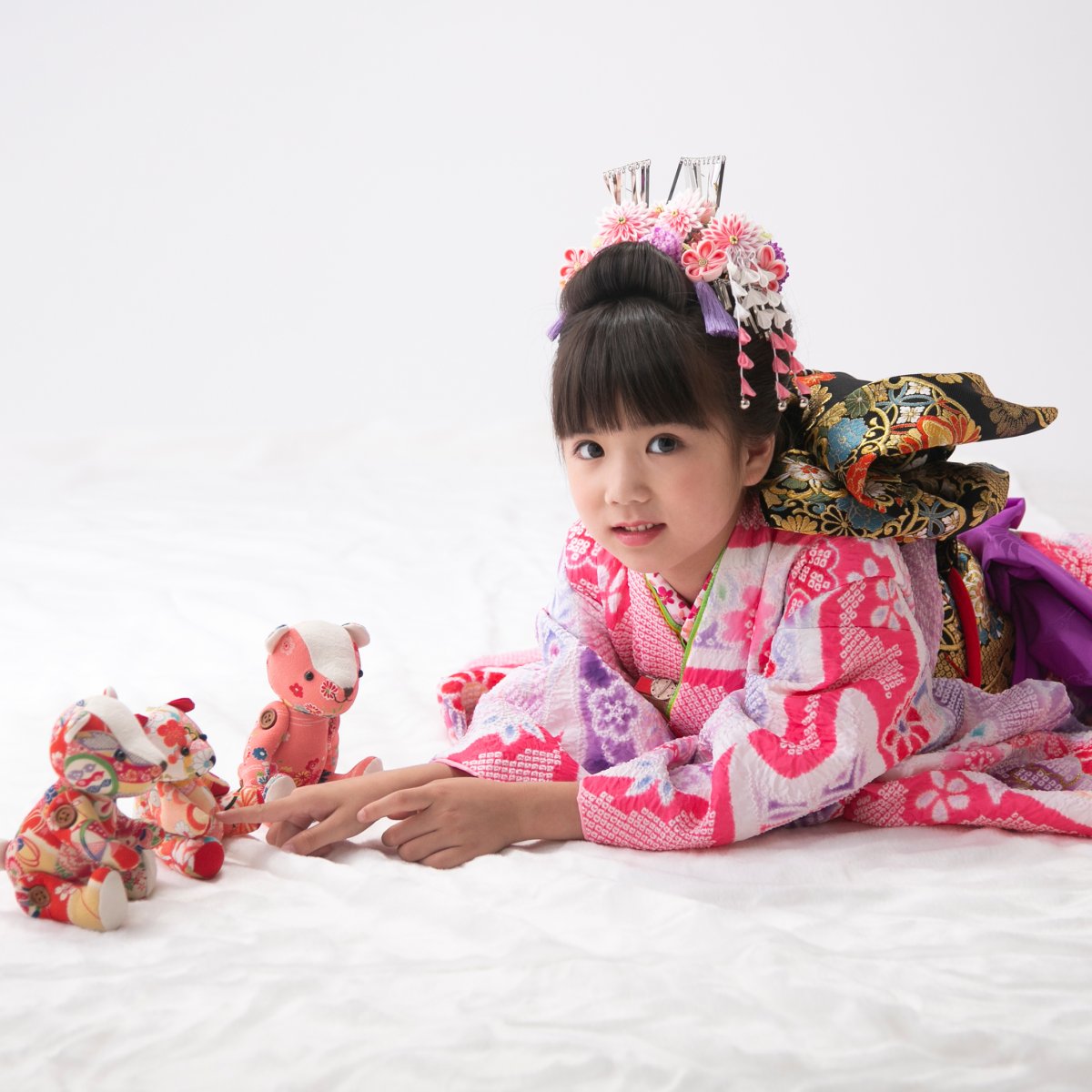 【 ミナヨの衣装レンタルあり！スタジオ撮影のみプラン 】7歳向け・七五三記念撮影