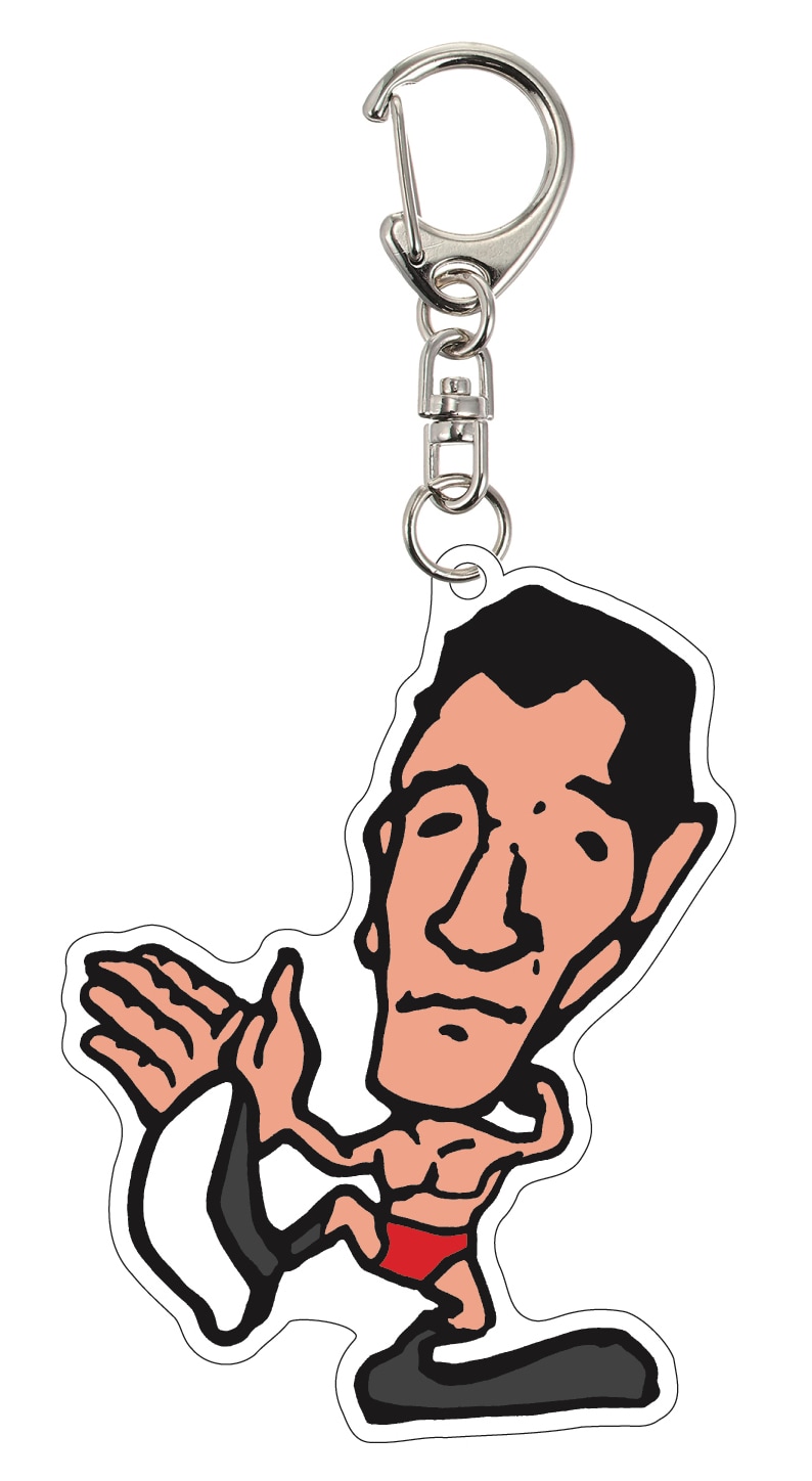 ジャイアント馬場イラストアクリルキーホルダー