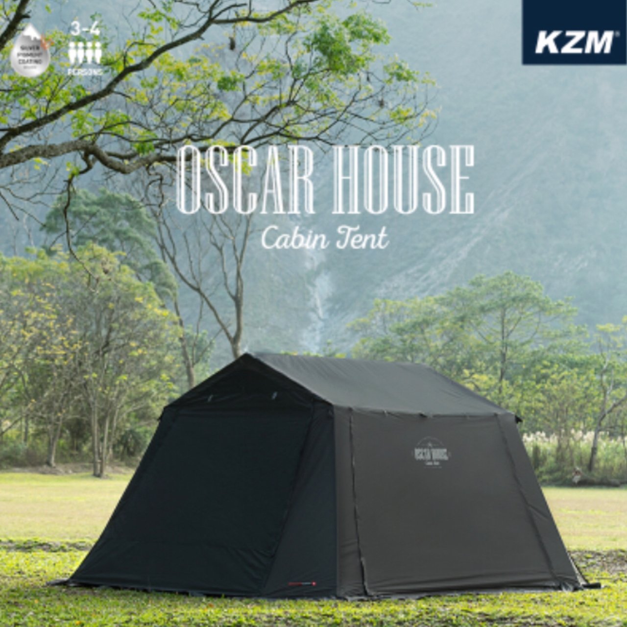 KAZMI カズミ オスカーハウスキャビンテント 3〜4人用 （シェルター