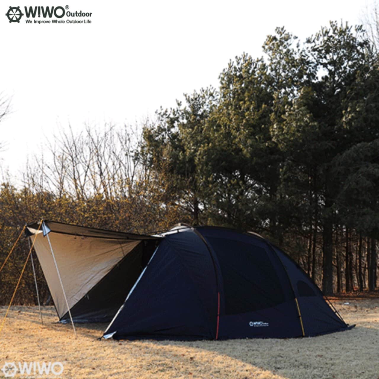 WIWO ウィーオ ブラックシェルターテント Lサイズ 韓国アウトドアギア