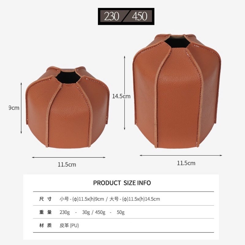 OD缶 カバー レザー 革 ガス缶カバー 230/250g 450/470g サイズ 10