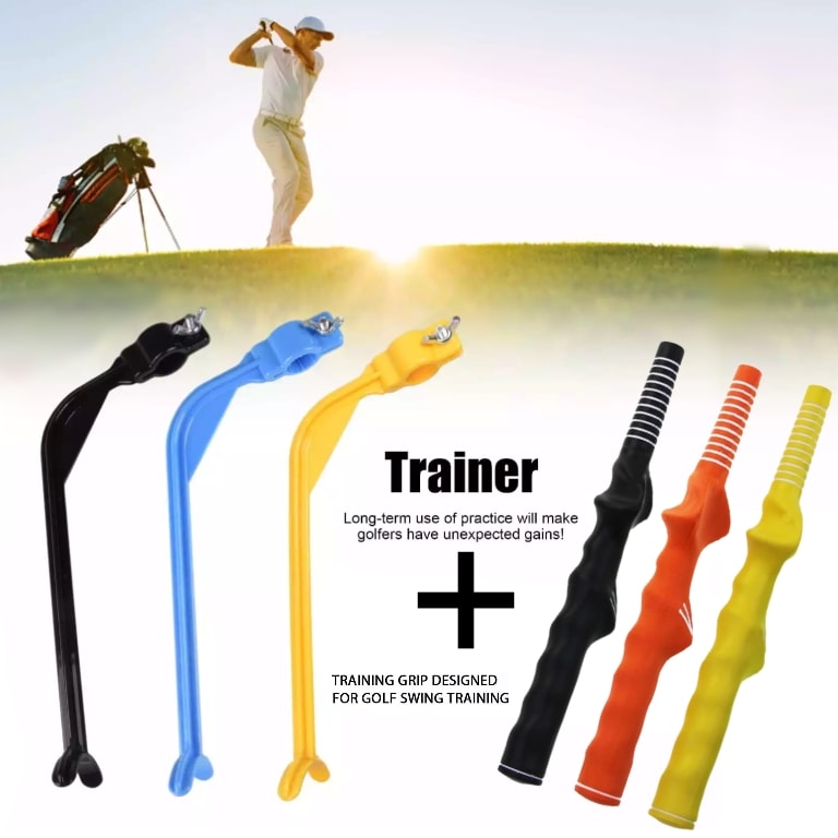 ゴルフ練習器具 矯正グリップ スイングトレーナー セット ゴルフ