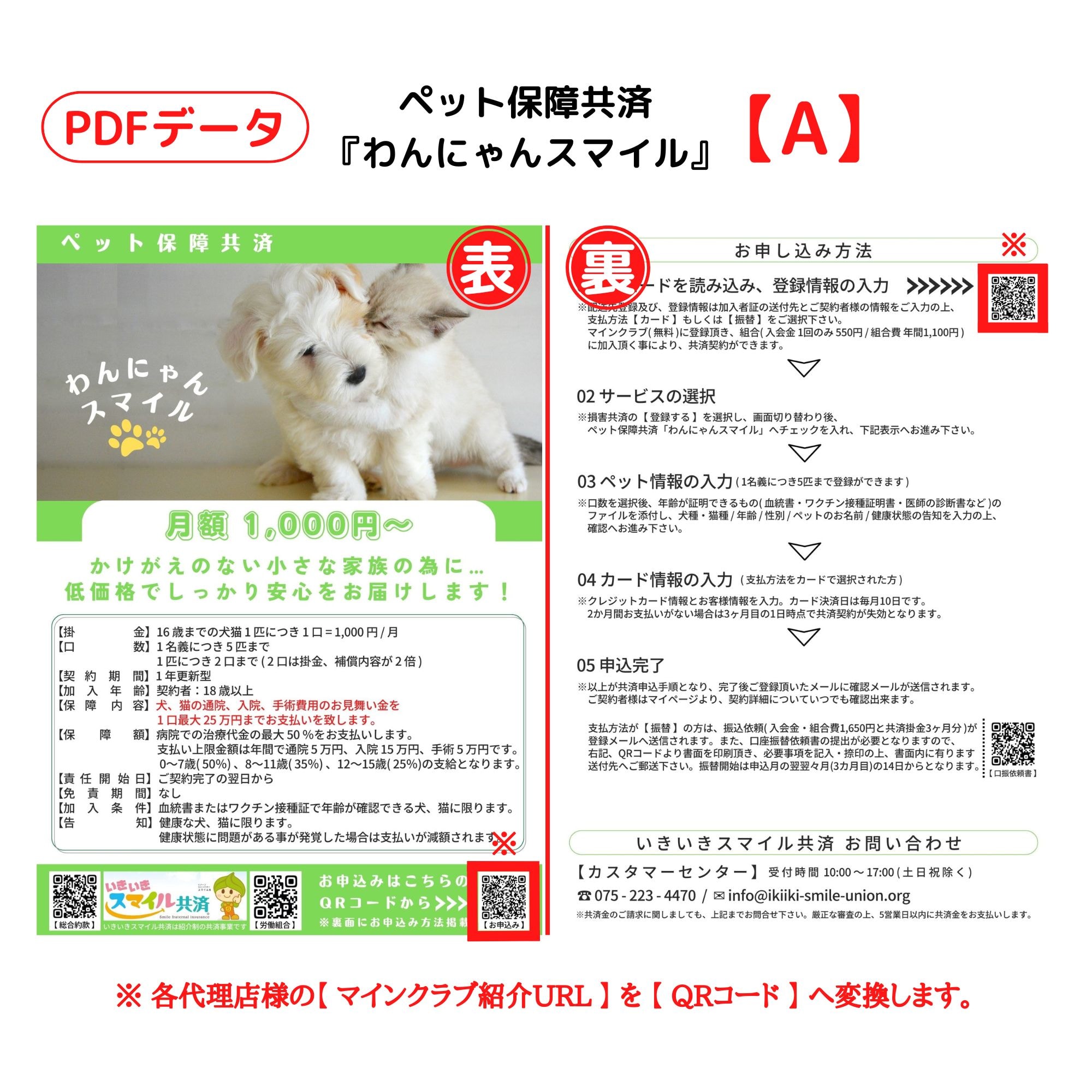 にゃんキッズママ様確認用ページ PDFデータ】ペット保障共済『わんにゃんスマイル』(いきいきスマイル