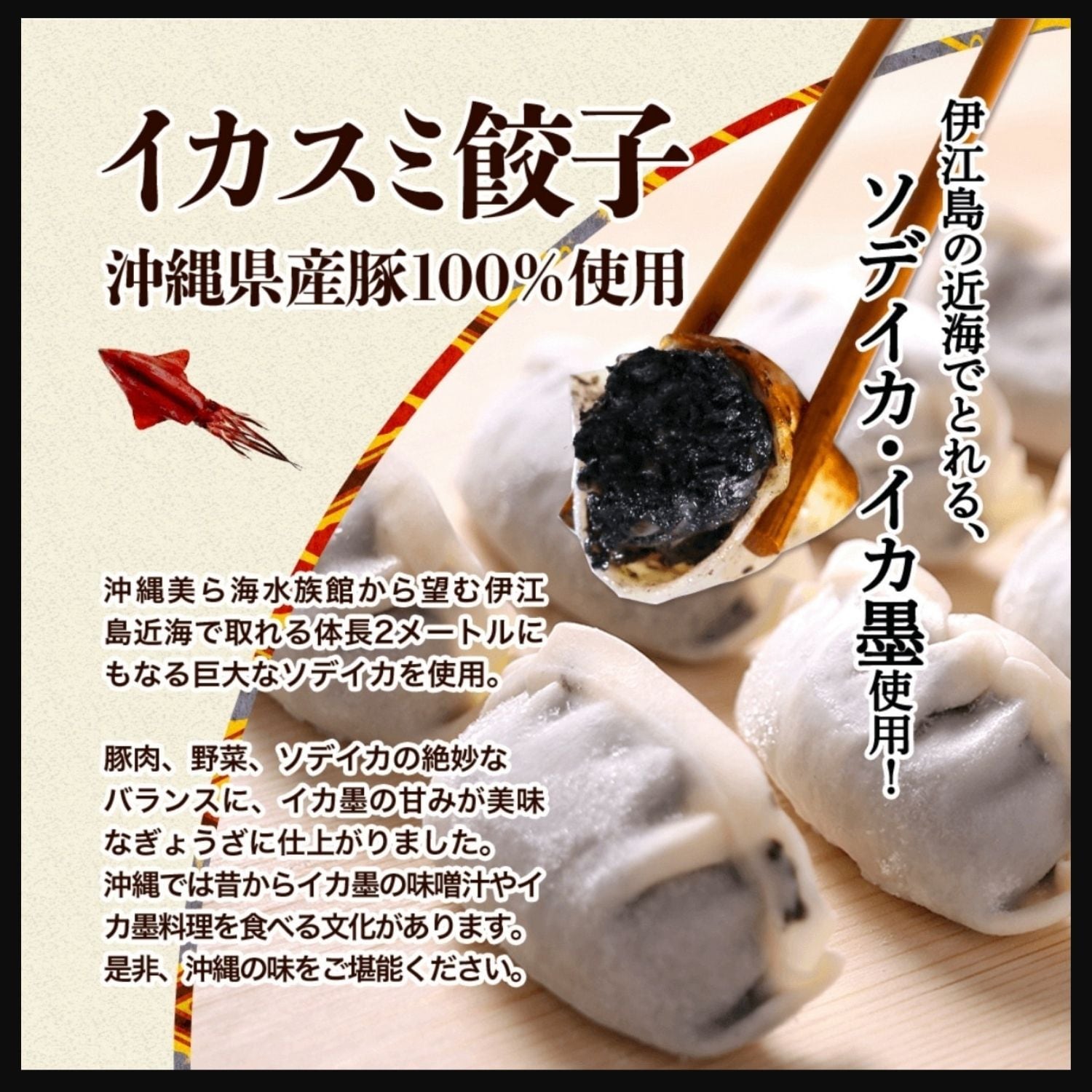 餃子右衛門 in 沖縄様 リクエスト 2点 まとめ商品 琉珉珉」沖縄冷凍餃子48個(12個入×4種類) 香港で50万個以上の販売実績