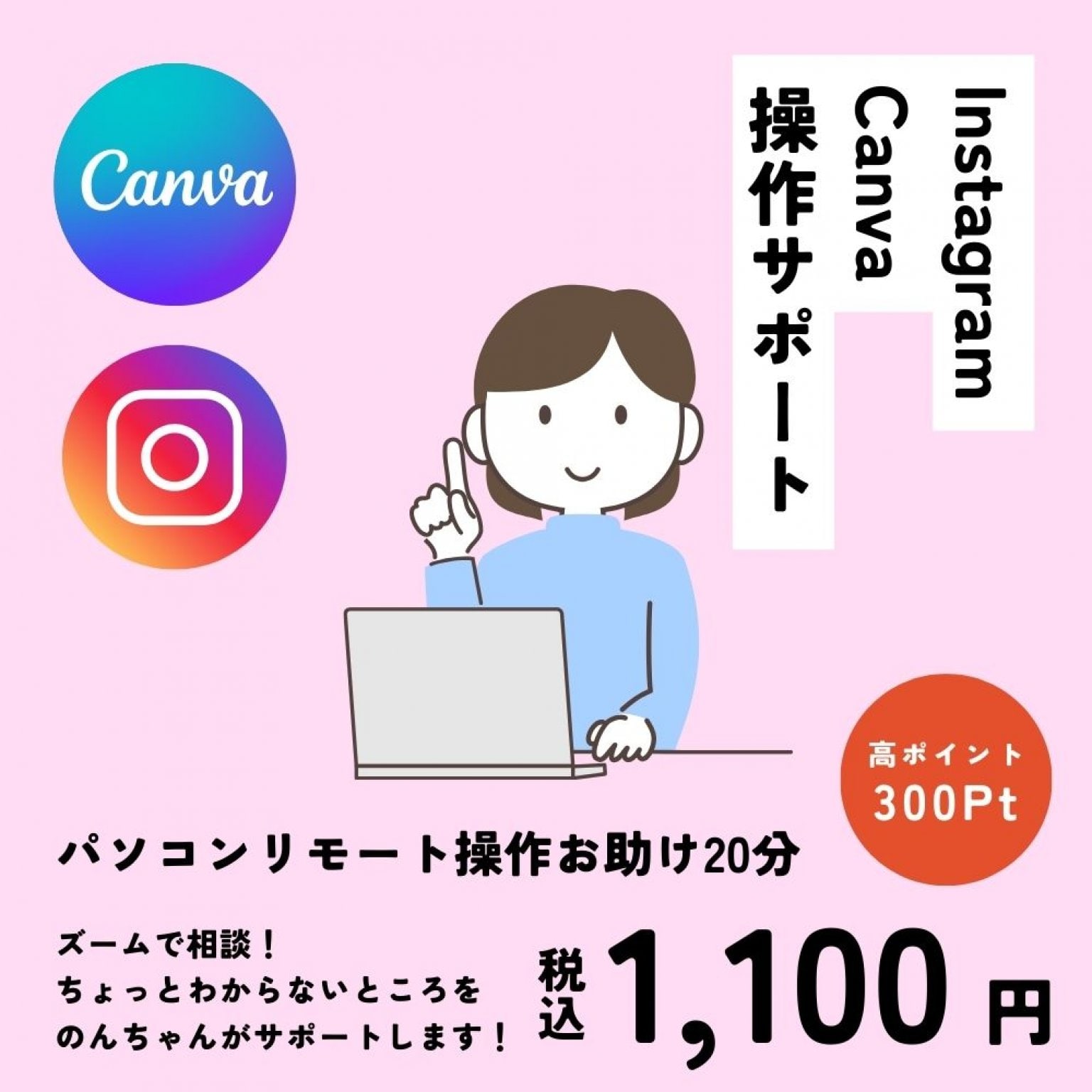 【高ポイント】Zoomを使ったリモート操作サポート20分