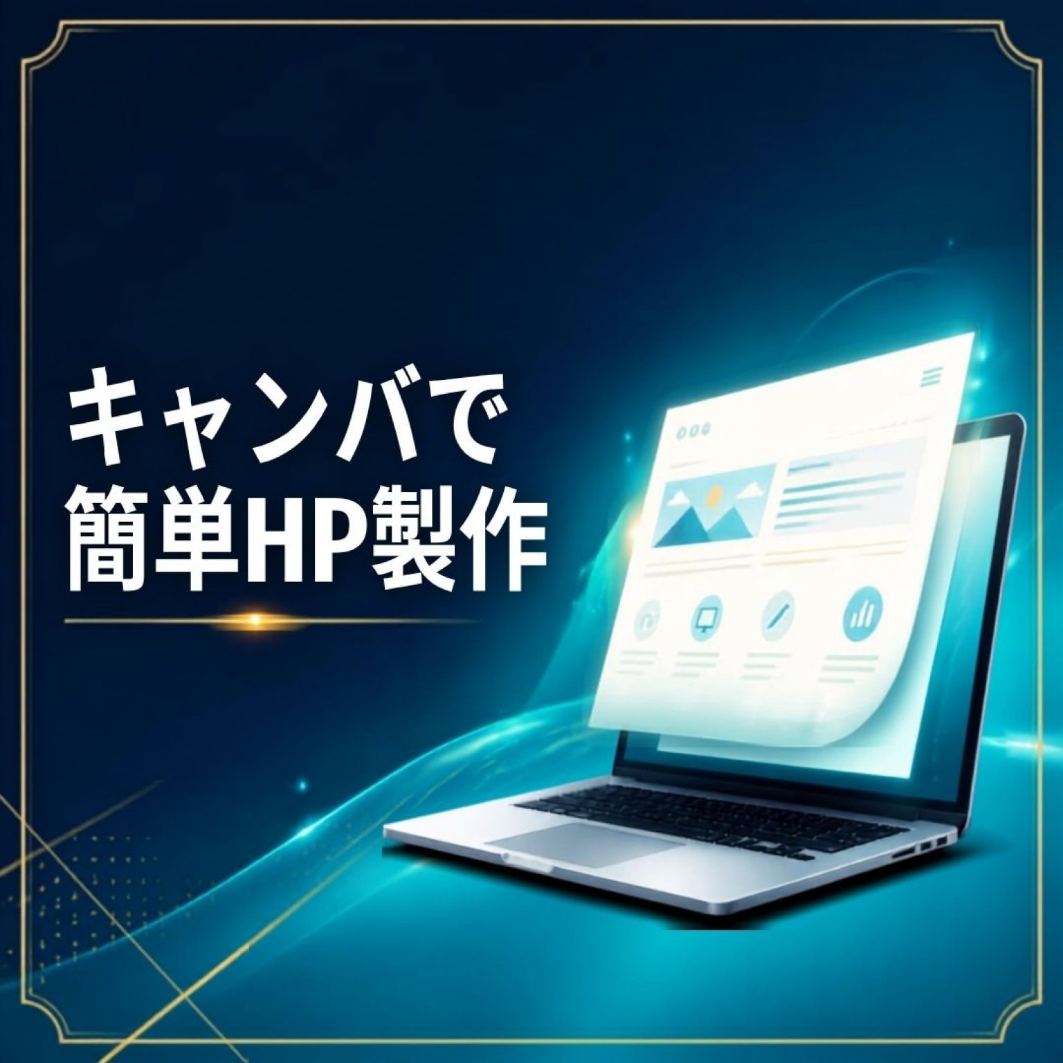 CANVAで簡単HP製作