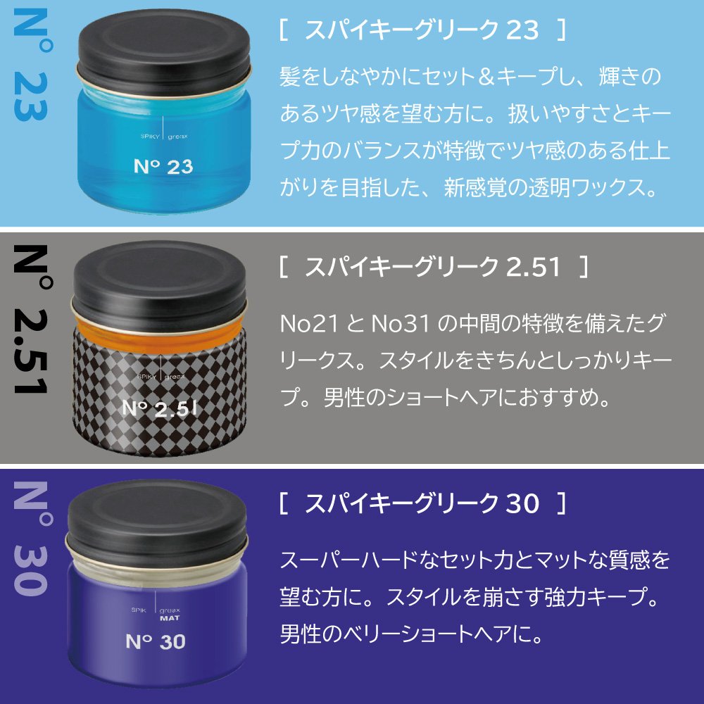 選べる3個セット】「イリヤ スパイキー グリークス 60g【SPIKY greax