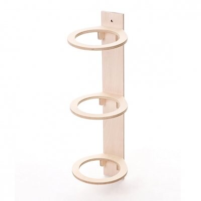 3段ウォールボールラック/松沼工房/ボール片付け/高ポイント還元/バスケ・サッカーボール置きラック/オシャレ/インテリア/壁掛けボールラック