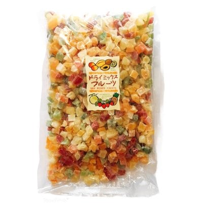 6種のフルーツミックス1kg(1000g×1袋)｜マンゴー・苺・メロン・パパイア・キウイフルーツ・パインアップル｜お徳用｜ダイスカット｜大袋ジッパー使用