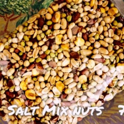 【送料無料】7種のミックスナッツ/うす塩味 800g(1袋)｜落花生・青大豆・ピーナッツ・アーモンド・トウモロコシ・ヒマワリの種・餅米｜大特価！！