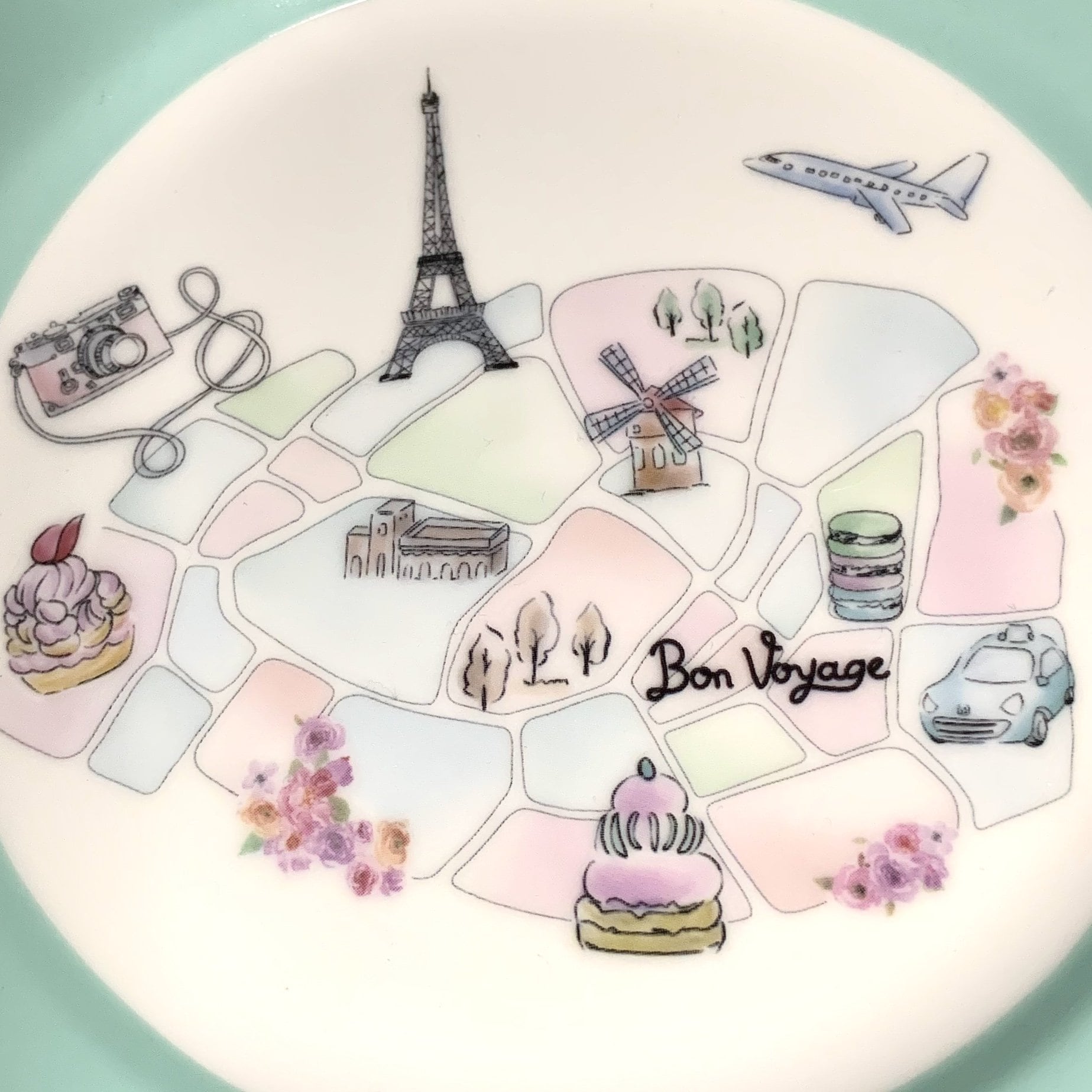 【未使用】ティファニー　ルースターズ　サラダプレート　＊デザインブック TIFFANY&Co.（ティファニー） 食器 結婚祝い 皿 ブルー ボックス