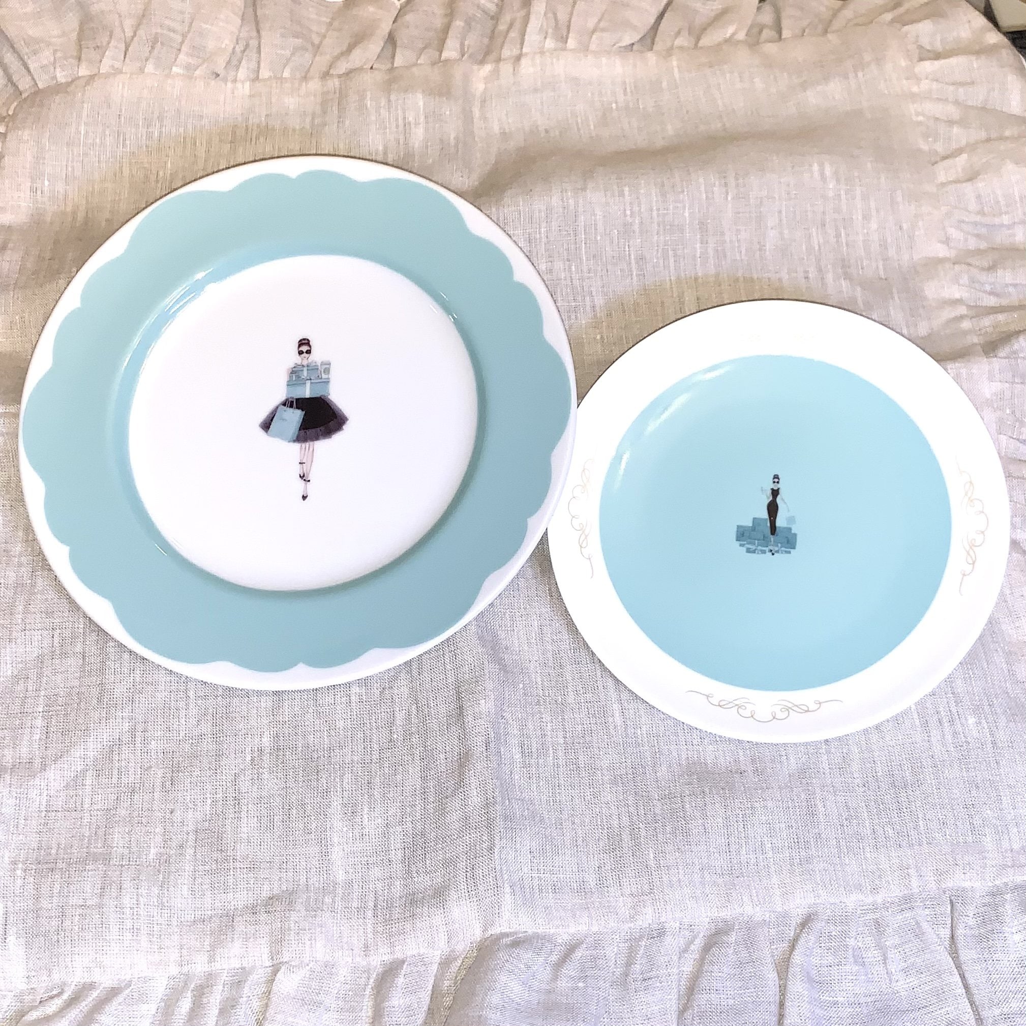 ポーセラーツ プレートティファニー風 中小セット