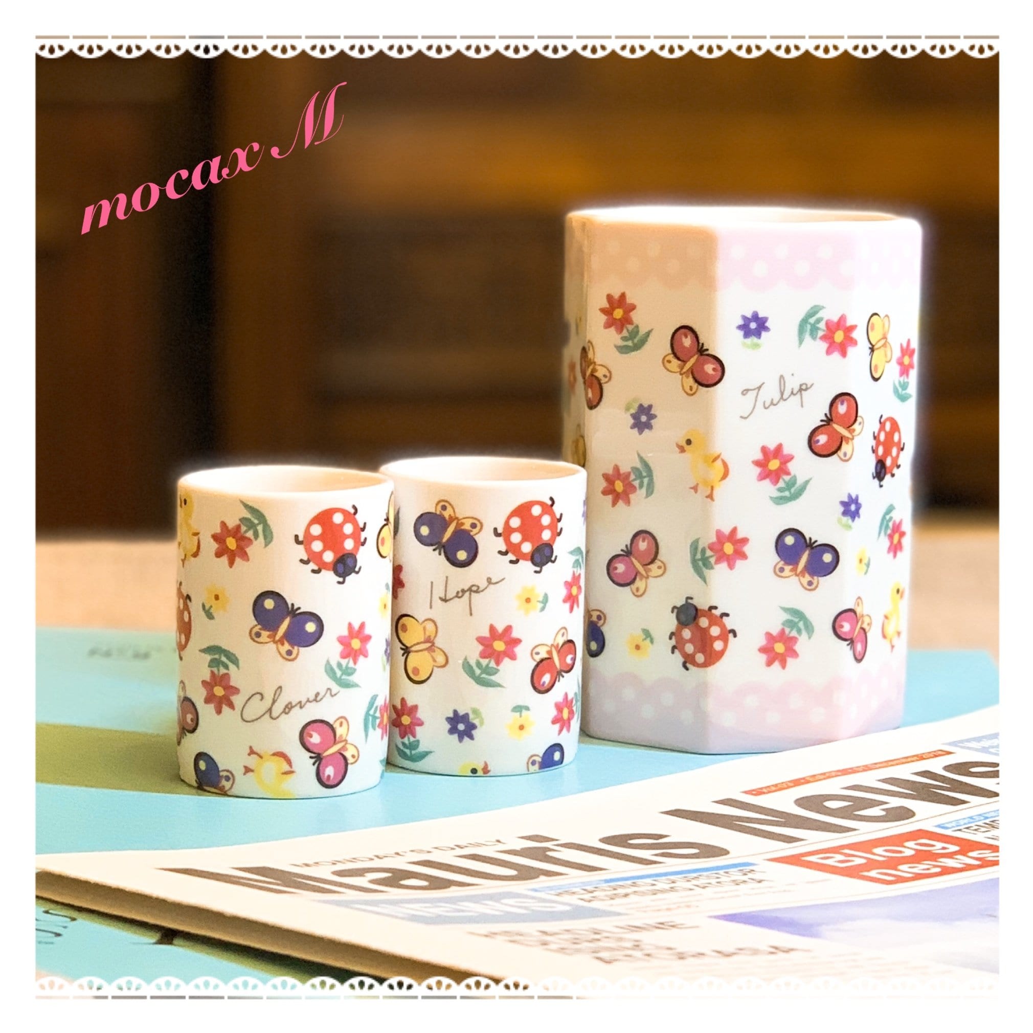 ポーセラーツ ハイジ柄ペン立て1個