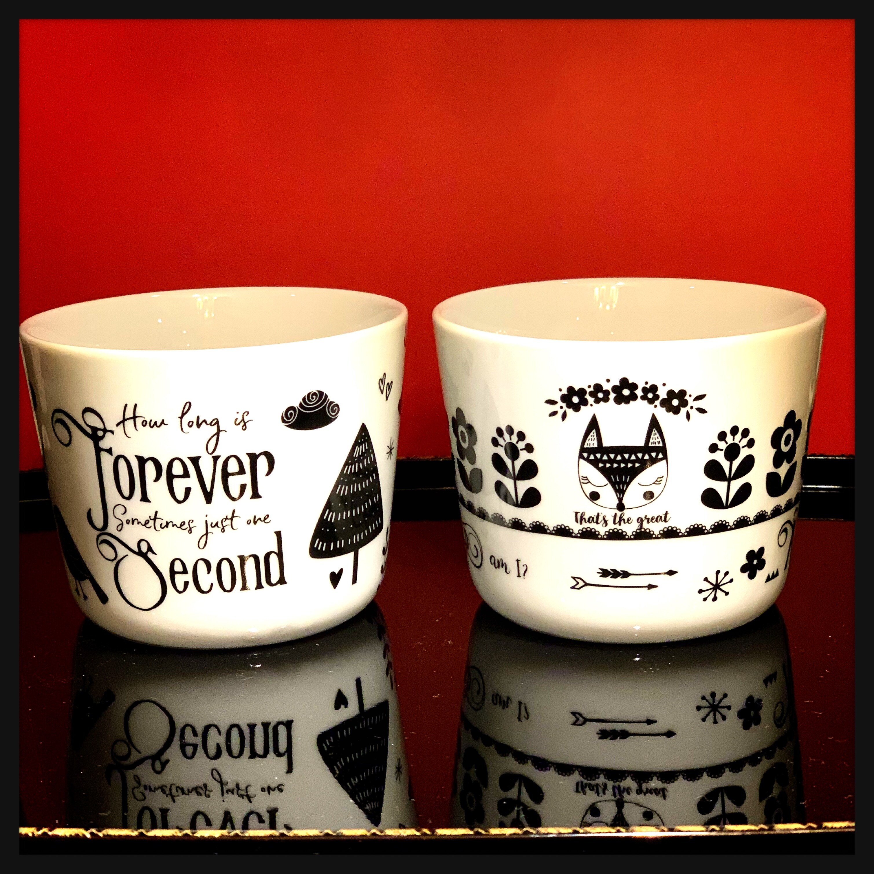 北欧風チューリップ&森柄マグカップセット